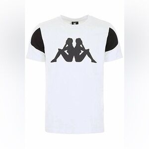 Kappa Kontroll Men's T-Shirt White/black Size Large Unisex NWT